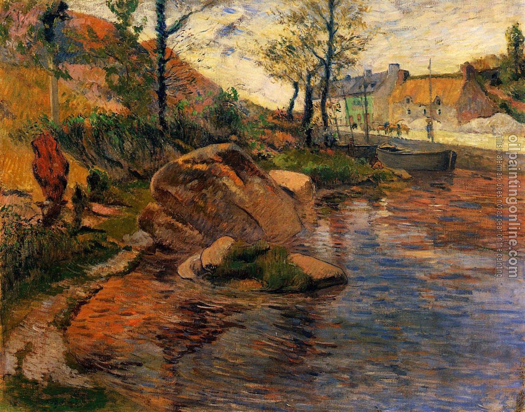 Gauguin, Paul - Cove opposite Pont-Aven Harbor